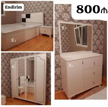 Masa və oturacaq dəstləri: Yataq Otagi Dəsti - 800 AZN💥 ✔️Rəng seçimi var Dolab ölçüsü