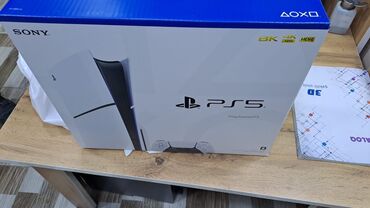 PS5 (Sony PlayStation 5): Playstation 5 Slim modeli satılır yeni ağzı bağlı qutuda 12 ay yazılı