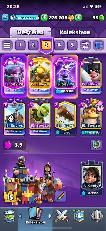 statuya: Clash Royale hesabı – güclü kolleksiya və yüksək göstəricilər - Kral — 3