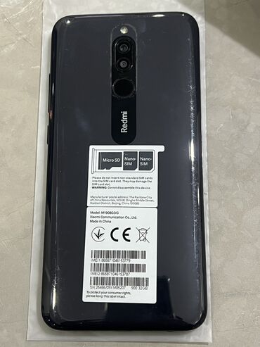 телефон xiaomi redmi note 3: Xiaomi, Redmi 8, Б/у, 32 ГБ, цвет - Серый, 2 SIM