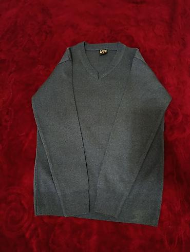 kəsikli kişi sviteri: Sviter, rəng - Boz — 1