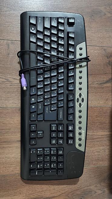 bluetooth mouse: Клавиатура, A4Tech, Мембранная, Проводное подключение, Размер: 100% — 1