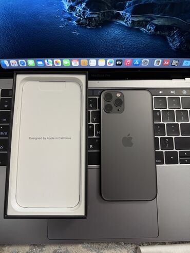 телефон fly с большим аккумулятором: IPhone 11 Pro, Б/у, 256 ГБ, Space Gray, Коробка, В рассрочку, 97 %
