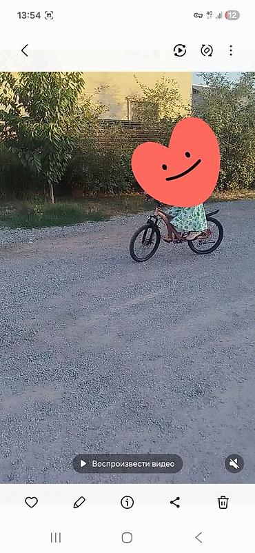Детский велосипед, 2-колесный, 6 - 9 лет, Для девочки, Новый