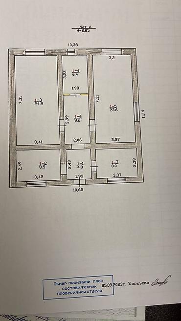 Sale of cottages and houses: Срочно продаётся дом 📍 Район Арча-Бешик 🏠 Площадь дома — 84 м² 🌿 — 3