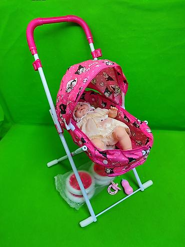 Игрушки: Коляска для кукол и кукла игрушки в комплекте✨ Комплектация товара — 2