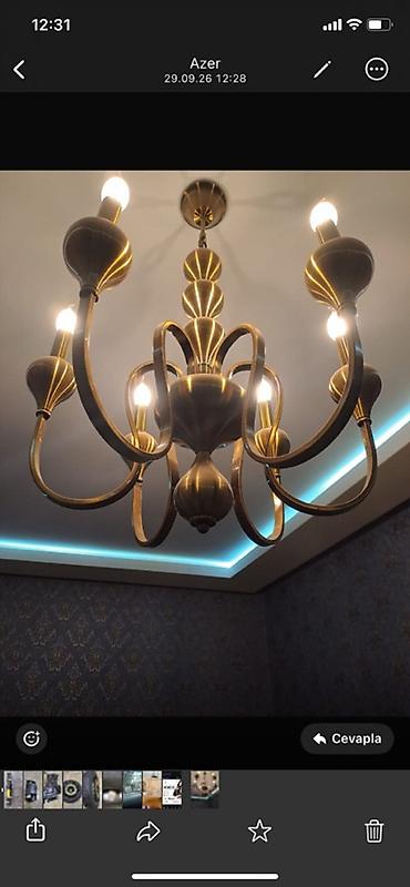 Çilçıraqlar: Çılçıraq, 6 lampa, Metal — 1