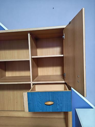 Kancelarijski stolovi: Radni/računarski sto sa nadgradnjom - Materijal: iverica/medijapan u — 3