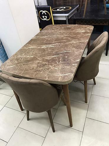 Masa və oturacaq dəstləri: Mətbəx üçün, Yeni, Açılan, Dördbucaq masa, 4 stul — 9