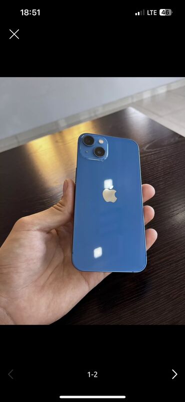 xiaomi 13 цена в бишкеке: IPhone 13, Б/у, 128 ГБ, Синий, Чехол, Коробка, 89 %