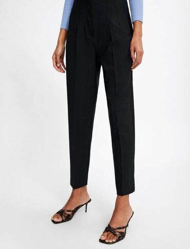 zara geyim: Брюки Zara, XS (EU 34), цвет - Черный