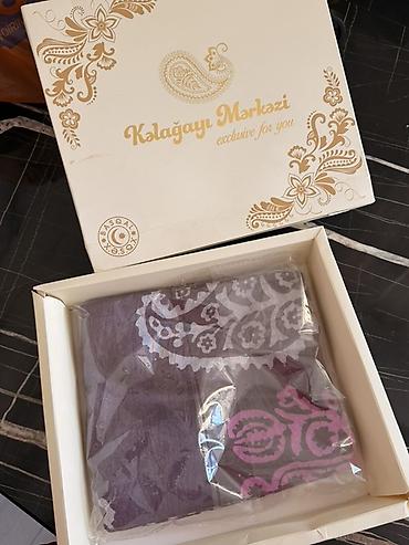 yuxuda başını bağlamaq: Kəlağayı Mərkəzi – Basqal istehsalı ipək kəlağayı - Material: 100% — 3