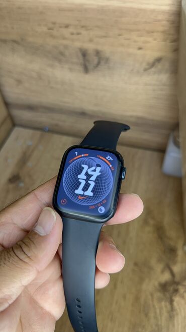 aple watch 6: Apple Watch 8 
45mm
Без коробки
Зарялка есть
100%
Состояние👍🏻