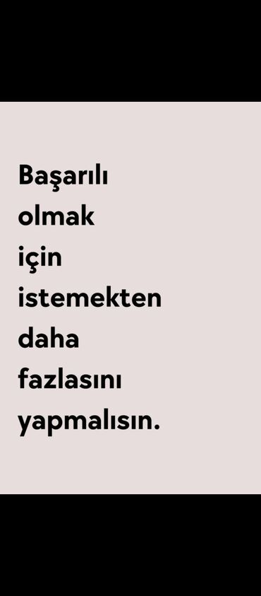 Güzgülər: Motivasiya posteri – minimal dizayn - Dil: Türkçə motivasiya cümləsi