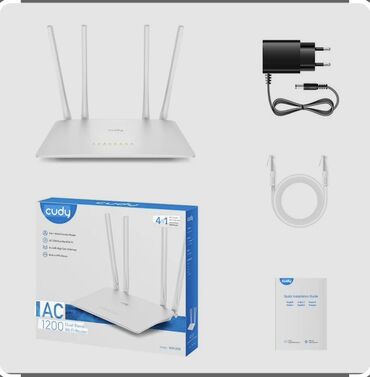 Modemlər və şəbəkə avadanlıqları: Cudy AC1200 Dual Band Wi‑Fi Router (Model: WR1200) Xüsusiyyətlər: - — 1