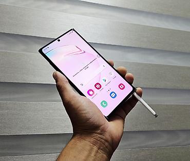 note 14: Samsung Note 10 Plus, Б/у, 256 ГБ, цвет - Черный, 2 SIM — 9