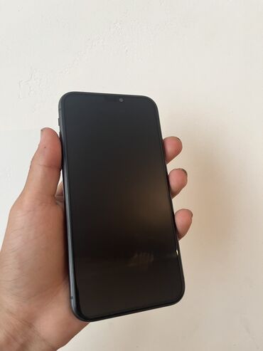 купить бэушные телефоны: IPhone 11, Б/у, 64 ГБ, Черный, Защитное стекло, Чехол, 75 %