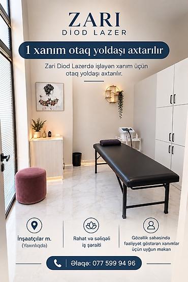 ZARI DİOD LAZER-DƏ 1 XANIM OTAQ YOLDAŞI AXTARILIR! Yalnız arenda! lalafo.az -da ZARI DİOD LAZER-DƏ 1 XANIM OTAQ YOLDAŞI AXTARILIR! Yalnız arenda!