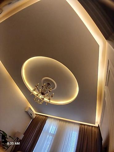 alçıpan tavan modelleri: Gizli LED işıqlandırma ilə alçıpan tavan dizaynı və quraşdırılması — 1