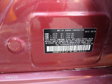 Subaru: Subaru Legacy: 2019 г., 2.5 л, Автомат, Бензин, Седан — 11