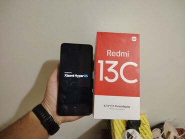 Xiaomi: Xiaomi Redmi 13C, 128 GB, rəng - Qara, 
 Sensor, Barmaq izi, İki sim kartlı