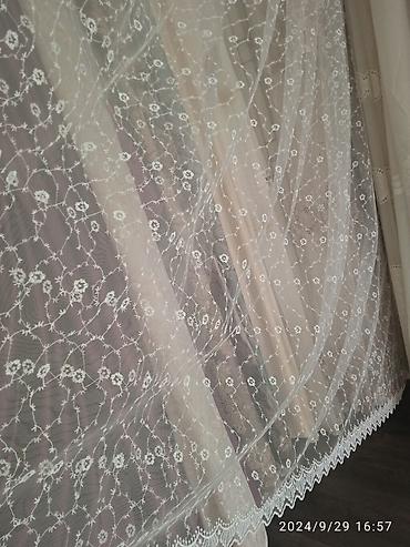 Тюли: Воздушные тюлевые шторы с вышивкой - Материал: легкий полупрозрачный — 22