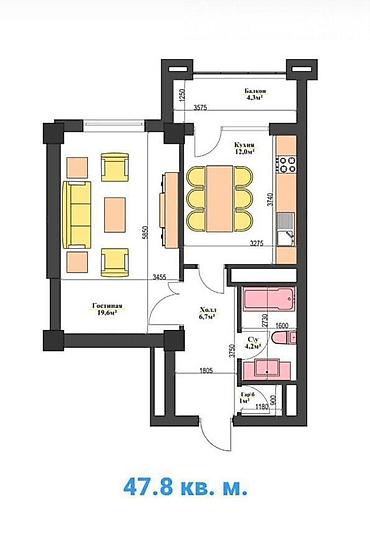 Продажа квартир: 2 комнаты, 48 м², Элитка, 8 этаж, Дизайнерский ремонт — 14