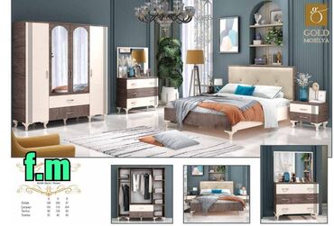 Yataq otağı dəstləri: Gözel görünüşlü yataq destimiz 😍 Qiymet 1100 azn Fabrik istehsalidir — 3