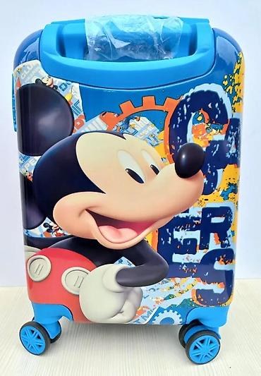 Rančevi, torbe i koferi: Dečiji kofer na točkiće – motiv Mickey Mouse - Tvrda školjka sa — 11