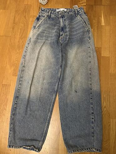 Новое на lalafo: Bershka geniş kəsimli cins şalvar qiymet 35 azn - Brend: Bershka - — 1