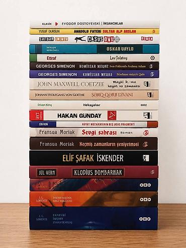 Книги и журналы: Yeni və ikinci əl kitablar 1-2 manatdan başlayan qiymətlərlə, hər biri — 6