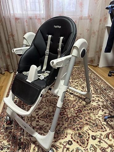 итальянский: Стульчик для кормления, Б/у, Peg perego, Пластик, Трансформер, цвет - Черный, Самовывоз — 4