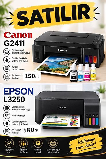 İki eded printer Qiymət 150 canon
180 epson
Binə qəs
0424 zeyno♥️ lalafo.az -da İki eded printer Qiymət 150 canon
180 epson
Binə qəs
0424 zeyno♥️