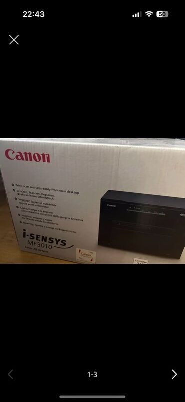 Noutbuk və netbuklar: Canon i-SENSYS MF3010 modeli üçün nəzərdə tutulmuş çoxfunksiyalı