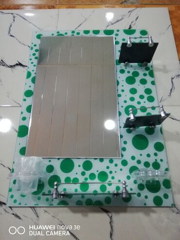 Güzgülər: Güzgü Divar üçün, Kvadrat, Hamam üçün, Naxışlı — 2