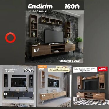 Raskladuşkalar: *TV stend/ TV altı 💥* ✔️ Rəng seçimi var ✔️ Matireal Rusiya istehsalı