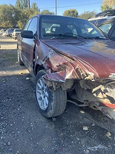 запчасть ауди а4: Audi 100 C4 (седан), бордовый цвет, на разбор или под восстановление — 1