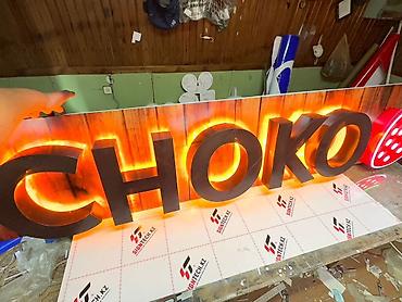 | Объемные буквы, | Монтаж