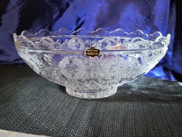 Činije: Cinija nova veca kristal Zajecar 70te. Cinija kristal,led — 2