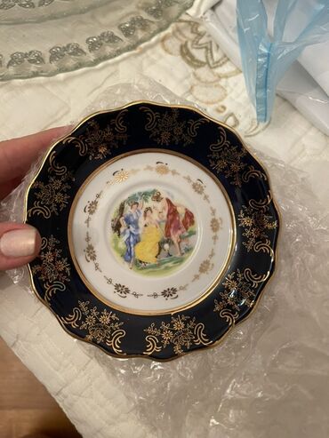 Qədəhlər: Qədəhlər, rəng - Gümüşü, Şüşə, 12 ədədli dəst, Fransa — 10