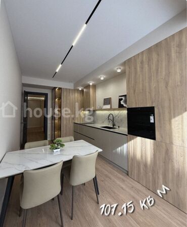 Продажа квартир: 3 комнаты, 107 м², Элитка, 9 этаж, Дизайнерский ремонт