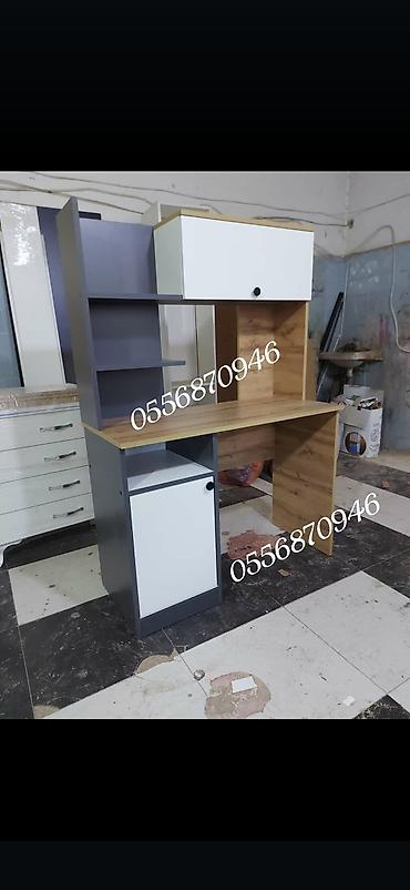 komputer setup: Kompüter masası, Yeni, Laminat, Dördbucaq masa — 9