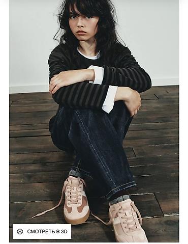 джинсовая одежда: Кроссовки, 36, 37, 38, Zara, Новый, цвет - Коричневый, Самовывоз — 2