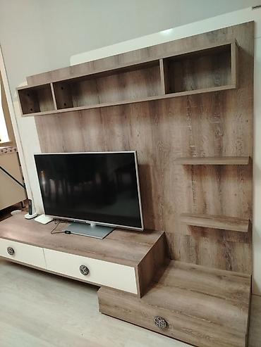 dəmir skaf: Bellissa Furniture TV stendi və divar modulu - Material: taxta — 4
