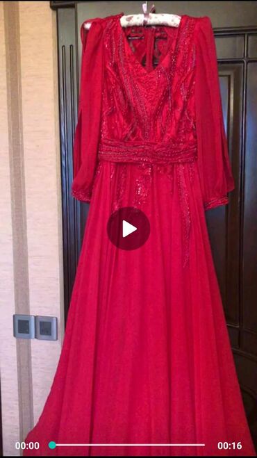 qırmızı don: Вечернее платье, Макси, M (EU 38)
