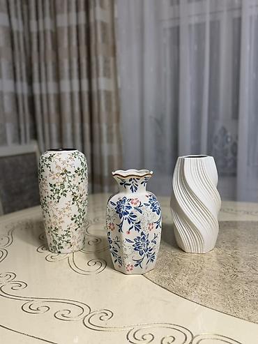 Вазы: Декоративные вазы — керамика и стекло, разнообразные формы и фактуры — 1