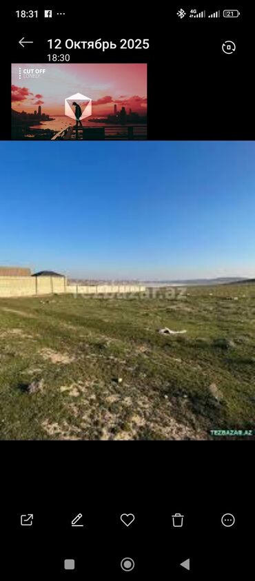 xacmaz torpaq sahesi satilir: Tikinti