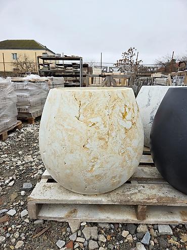 мох: Beton dekorativ çiçək dibçəkləri – Material: yüksək möhkəmliyə malik — 6