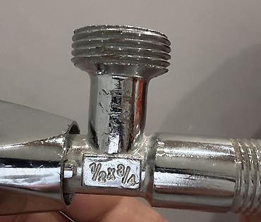 su tabancası: Məhsul: GRONE markalı xrom örtüklü “T” tipli su çıxışı/adapter — 4