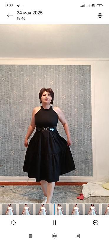 Вечерние платья: Вечернее платье, Длинная модель, Лен, 5XL — 2